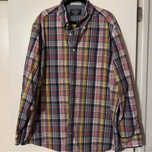 Men’s Nautica plaid 2X button down shirt Cotton